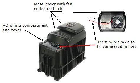 Outback inverter fan.