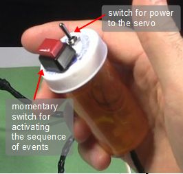 The hand control for the Arduino controlled skull.