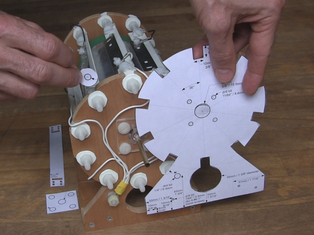 Templates with dimensions for corona motor.