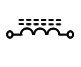 Electronic symbol for an inductor/coil with metal particles (e.g. ferrite core)