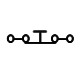 Electronic symbol for a pushbutton switch