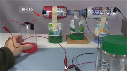 Running the corona motor as an atmospheric motor.