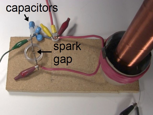 Primary circuit of the Tesla coil.